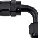 EVIL ENERGY 6AN Hose End Fitting 90 Degree Swivel for CPE Braided Hose Black