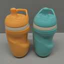 Tommee Tippee Insulated 9oz Sporty Spout Toddler Water Bottle, No Spill, Sippy Cups for Toddlers 13, TwoPiece Valve Helps Stop Spills, Light Blue & Orange, BPA Free, Pack of 2