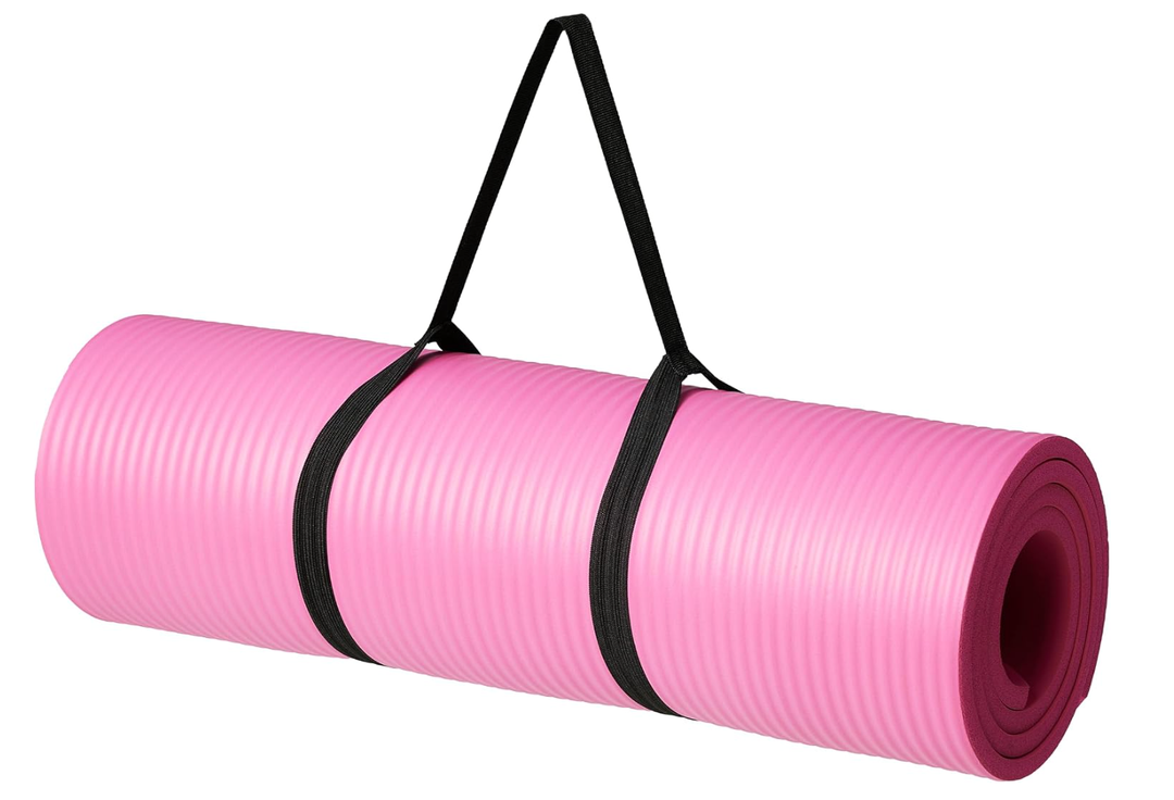 Extra Thick Exercise Yoga Mat with Carrying Strap