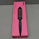 amika blowout babe thermal ionic hairbrush – ionic ceramic round hot styling brush for smoothing & volume, add shine & tame frizz (barrel 1.5″) – styling tool (black)