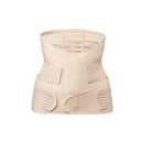 2 in 1 postpartum back support belly band, c section recovery belly binder for pelvis, lumbar, waist pain relief, abdominal belly wrap, girdle for breastfeeding women, X-Large (Beige)