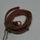 FALETO Medieval DIY Fax Leather Metal Chain Belts for Women Vintage Waist Belt Cosplay Renaissance Fairs Daily Wear (Brown, M)