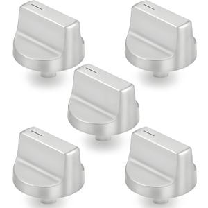 W11366438 Stove Knobs Compatible with Whirlpool Electric Range Burner Control Knob WCG55US0HS00 WCG55US0HS05 WCG55US6HS00 WCG55US6HS05 WCG77US0HS00 WCG77US0HS05 Gas Stove Knobs - 5PCS