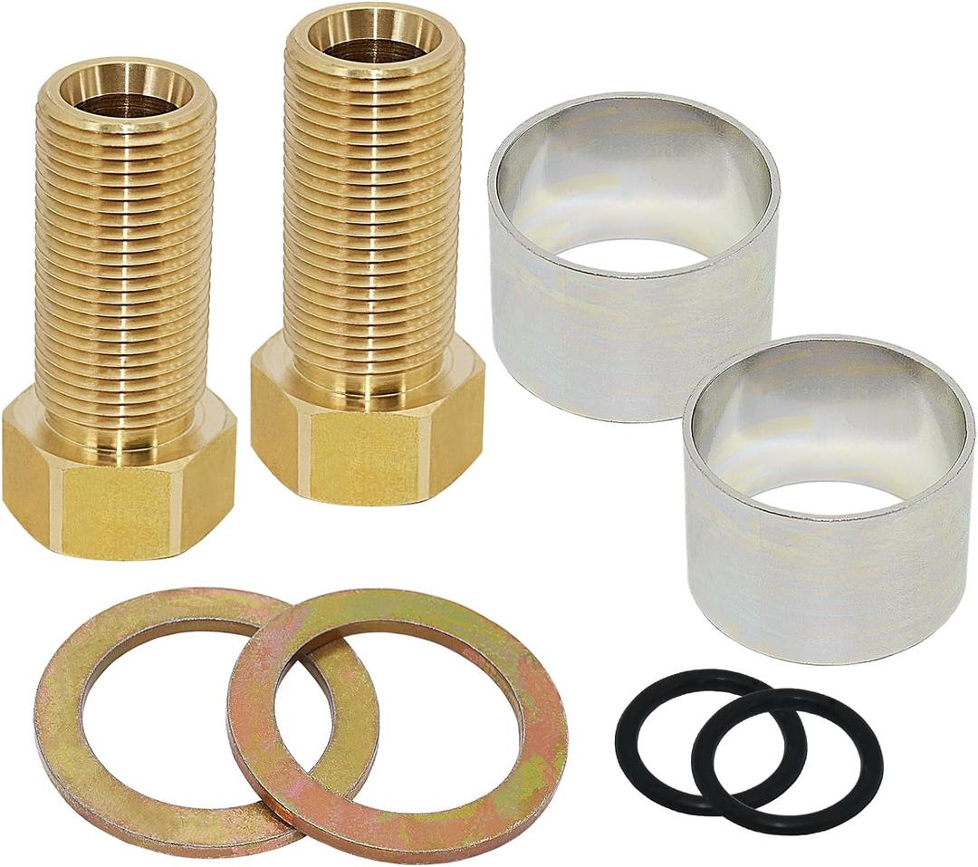 1 Set 100818 Thick Countertop Extension Set for Faucet Valves, Faucet Shank Extension