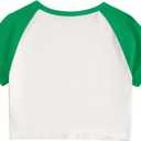Women's St. Patrick's Day Crop Top St. Paddy's Day Shirt Irish Shirts Shamrock Graphic Short Sleeve Crop Tops for Teen Girls