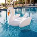 Lewtemi Goose Inflatable Pool Float Giant Inflatable Swan Pool Floats Beach Goose Luxury Float Summer Pools Parties Entertainment Poolside Summer Lounging Fun