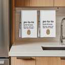 2 Pcs Cute Potato Kitchen Decor Hand Towels, Absorbent Waffle Weave Bath Towel Kitchen Dish Guest Towels for Kitchens Homes Bathrooms Restaurant Hotel Cafe Farmhouse Dinner Party Decor (Multicolor 359)