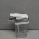 Casabella Sink Sider Solo Soap Pump and Sponge Caddy for Kitchen Sinks, Kitchen Sink Organizer Sponge Caddy and Soap Pump Combo, White/Chrome