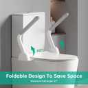 Toilet Safety Rails for Seniors, Super Heavy Duty Handicap Toilet Rails with Foldable Handles, Space Saving, Stylish and Durable, Anti Slip Toilet Safety Frame with Arms for Seniors Disabled Pregnant