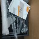 REAHOME 41 Inch Tall Nightstand with Charging Station, LED Night Stand with 6 Fabric Drawers, Bed Side Table with 3-Tier Wood Storage Shelves for Bedroom, Office, Small Spaces, Dark Gray