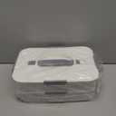 2-Layer Deviled Egg Containers with Lid, 36 Slots Deviled Egg Tray Carrier with Handle and Deviled Egg Injector Piping Tool, Portable Egg Storage Carrier Tray Platter for Party Picnic Travel (White)