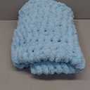 L'AGRATY Chunky Knit Blanket Throw - Soft Chenille Yarn Throw Blanket 30x40Handmade Thick Cable Knit Crochet Blanket - Large Knit Blanket Chunky Rope Knot Throw Blanket for Couch Sofa Bed Home Decor (30"x40", Light Blue)