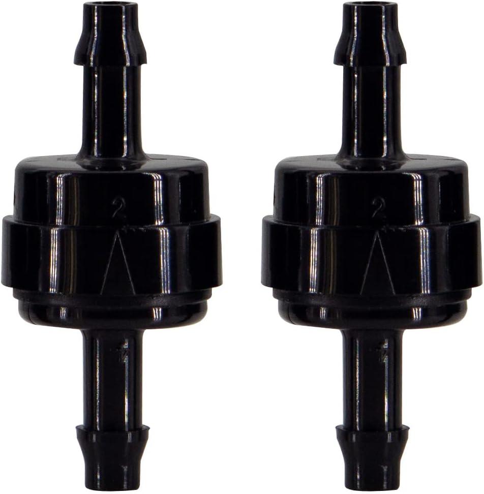 Automotive Oil Line Spring & Vacuum Check Valves, PA66 Material, 1/8" to 5/16" Sizes, High Temperature & Corrosion Resistance (3/16" x 2 PCS)