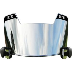 GIKYTEC Football Visor for Helmet Fits Youth and Adult Football Helmets (Silver)
