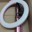 UBeesize 12'' LED Ring Light with 62'' Tripod Stand and Magnetic Phone Holder, Selfie Ring Light for Video Recording, Live Streaming, Compatible with iPhone & Android (Pink)