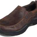 Skechers Men's Expended-Sevenoleather Leather Slip on Moccasin (9.5 X-Wide, Cdb)