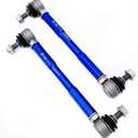 9.84-11.81' M12 Modified Front Sway Stabilizer Bar End Drop Link 2 Pcs Left & Right Aluminium Self Adjustable 360 Degree Swivel With Length And Angle Maintenance Vehicle X253012 250-300 Blue