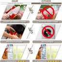 ZTHMOE 5x7ft Polyester Christmas Candy Canes House Photography Backdrop Winter Night Snowflake Background Xmas Pine Trees Cane Sugar Party Decorations Photo Banner Props with Four Holes Easy to Hang