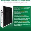 2 PACK 20x25x5 Air Filter, X6675 MERV 16 Carbon-Infused Air Filter Compatible with Lennox X6675 and Lenxox HCC20-28 Furnace HVAC System, Replaces Part # HCF20-16, HCF20-10