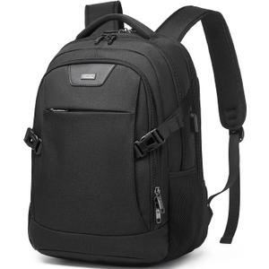 DUSLANG Anti-Theft Laptop Backpack, Black, 15.6-14-13 Inch Laptop Sleeve, USB Charging Port