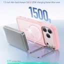 ESR for iPhone 17 Pro Case with Stash Stand, Compatible with MagSafe, Military-Grade Drop Protection Magnetic Phone Case, Scratch-Resistant Back Cover,Frosted Bubblegum Pink