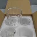 Gencywe Double Walled Espresso Cups Set of 4 (50% Thicker), 3 Ounce Clear Expresso Coffee Mugs, Espresso Shot Glasses, Double Wall Insulated Espresso Cups Suit for Espresso Machine, Microwave Safe