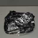 MAY TREE Clear Bag for Stadium Events, 125.512 Clear Tote Lunch Bag with Non-detachable Reinforced Straps for Work, Sporting Events and Gym, Black