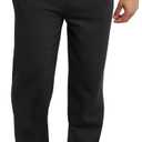 Hanes Men's EcoSmart Sweatpants, Athletic Lounge Pants with Pockets, Open Hem Bottom, Fleece Pants (XX-Large, Black)