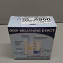 Incentive Spirometer Adult, Lung Exerciser Device, Breathing Trainer - 6000ML Inhale Volume Measurement, Equipped with Ball Flow Rate Indicator & Scale Indicator (Transparent-blue)