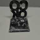 Hotop Cookbook Bookends Kitchen Decorative Metal Supports for Book-Rack Desk Kitchen Book Shelf Holder for Shelves Distinctive Appearance Design Book Ends Metal Supports(Black)