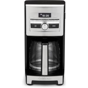 Cuisinart Personal Brew™ 12-Cup Coffee Maker, Automatic Coffee Machine, Programmable Coffee Maker for Home Brewing Convenience with Adjustable Brew Strength, Stainless Steel/Black, DCC-12