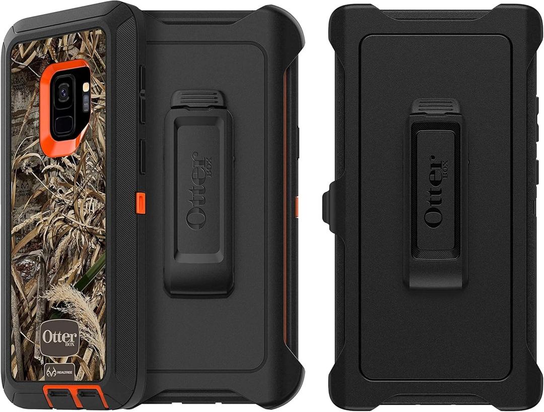 OtterBox Defender Screenless Series Case for Samsung Galaxy S9 with 2 Holsters - Non-Retail Packaging - Realtree Max 5