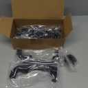 Set of 4 Exterior Door Handles Compatible with Toyota 4Runner 2010-2020, Lexus GX460 2010-2021 & Land Cruiser 2009-2020, Front and Rear Driver and Passenger Side (Chrome & Black)