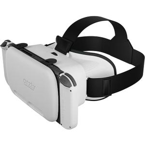 Orzly VR Headset Designed for Nintendo Switch & Switch OLED Console with Adjustable Lens for a Virtual Reality Gaming Experience and for Labo VR - White - Gift Boxed Edition