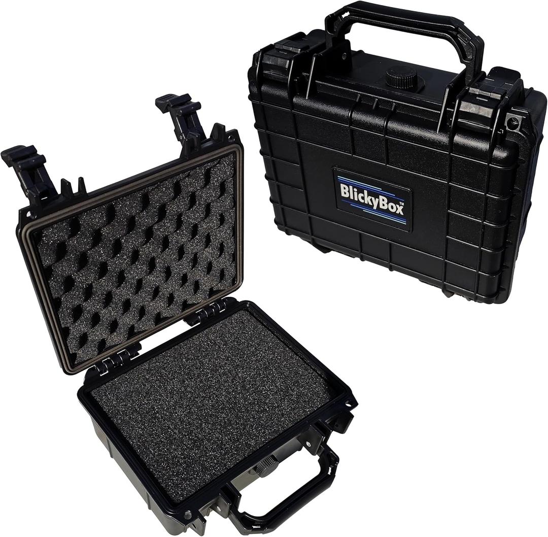 Compact Hard Case Water & Shock Proof With Foam TSA Approved 9.25" x 7.75" x 4.5" Compact Hard Case Water & Shock Proof With Foam TSA Approved 9.25" x 7.75" x 4.5"