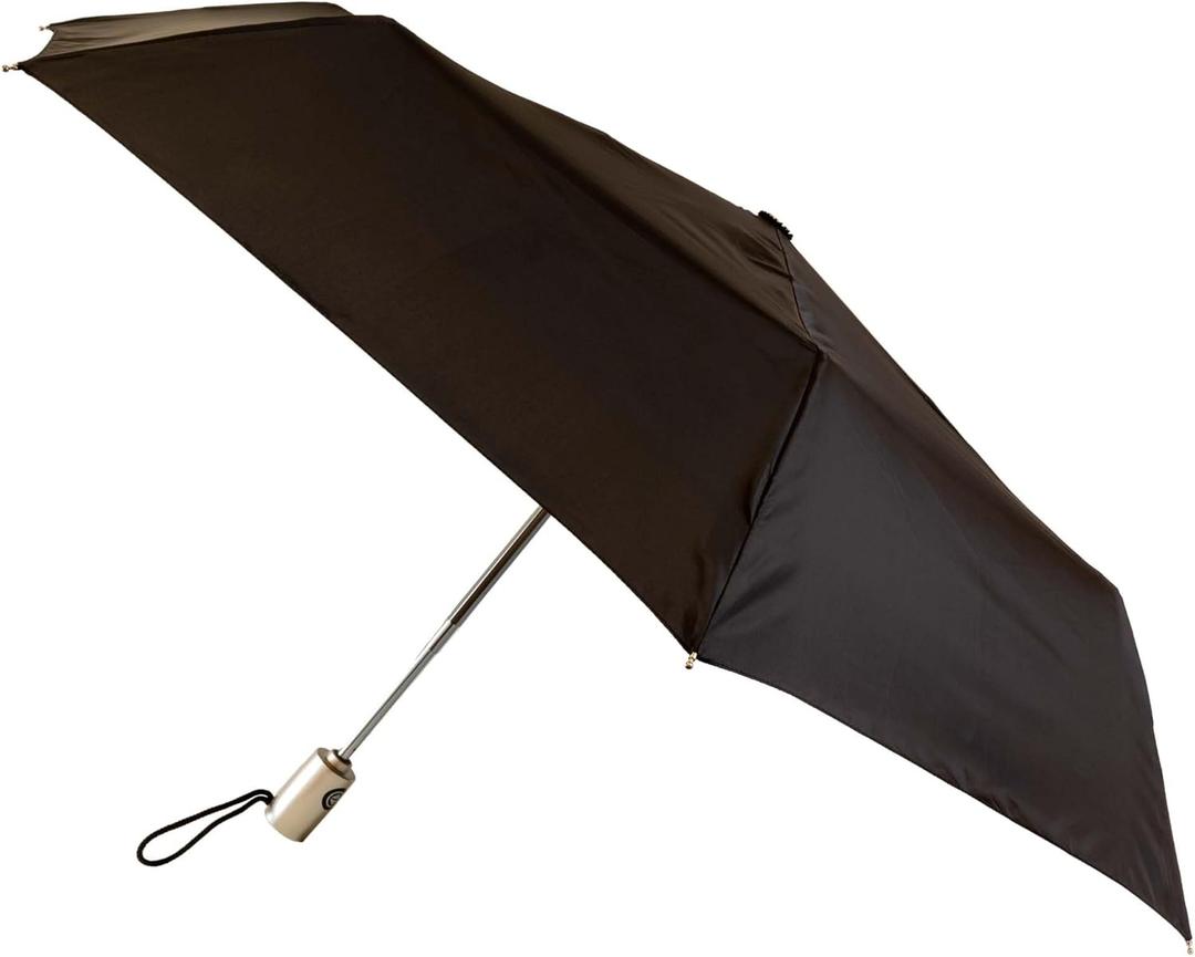Totes NeverWet technology, Auto Open Auto Close, Black 43" arc Umbrella, Medium (One Size)