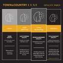 TOWN & COUNTRY LUXE Talia Double Layer Indoor Curtains, Sheer and Room Darkening Blackout, Grommet Top, Energy Efficient, 2-Pack Set, 52"x108", Cloud Grey