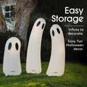 FUNBOY Standing Ghost Halloween Dcor (3 Pack)  Freestanding Indoor/Outdoor Spooky Decorations for Lawn, Porch, or Entryway
