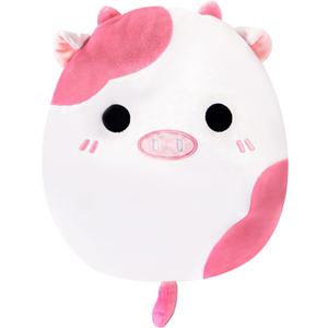 Heatable Coolable Animal PlushMicrowavable Stuffed Animal Heating Pad for Cramps and Pain, Lavender Scent Animal Stuffed Animal for Anxiety, Animal Plushies Gift for Kids and Aldults (Cow)