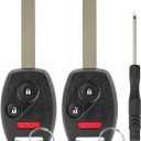 2PCS Car Key fob Fits for Honda CR-V 2007 2008 2009 2010 2011 2012 2013/CR-Z 2011- 2014 2015/Fit/Insight/Accord Coupe/Crosstour Keyless Entry Remote Control MLBHLIK-1T(35111-SWA-306A)