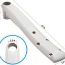 Deck Support 160-0001PG for Above Ground Swimming BiltMor ladders or Pool Steps (Pearl Gray) - 2Pack