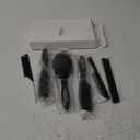 6 Pieces Detangling Styling Comb Set for Women and Men - For Straight, Curly, and All Hair Types (Black)