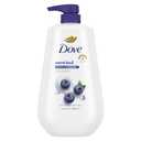 Dove Body Wash Unwind Blueberry & Moon Milk For 24hr Lotion-Soft Skin Moisturizing Skin Cleanser with No Sulfates No Parabens 30.6 oz