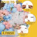 12 Pack Balloon Arch Clips (6x 3.8-in & 6x 4.5-in) Heavy Duty Clips, 100pcs Clear 260 Long Balloons and Multiple Accessories, Balloon Arch Set for Framed Backdrop Decorations Parties Photography DIY