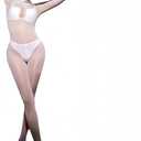 Women Full Body Stockings Oil Shiny Bodysuit Rave Outfits Clubwear