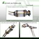 ECHO AUTOMILES Catalytic Converter Compatible with Jeep Wrangler 2007 2008 2009 3.8L V6, Catalytic Convertor EPA Compliant 645269