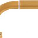 Meriville 1-Inch Diameter Wrap Around Blackout Curtain Rod, 48-Inch to 84-Inch, Gold Finish