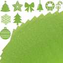 30 Sheets Green Cardstock 8.5x11 Glitter Card Stocks Heavyweight 250gsm Sparkling Scrapbook Paper Green Construction Paper for St Patricks Day Card Making DIY Crafts Birthday Party Decorations