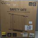 Baby Gate No Drilling, 29"-40" Auto Close Dog Gate Indoor for Doorways & Stairs, Pressure Mounted Adjustable Pet Gate, Easy Walk Through Child Gate for Children & Pets Stroller Friendly, White