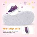BARERUN Baby Sneakers Toddler Shoes Soft Anti-Slip Sole Newborn First Walkers Infant Toddler Breathable Athletic Running Shoes (Purple)